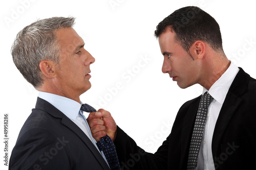 Photo: Young man fed-up with his boss Young man fed-up with his boss