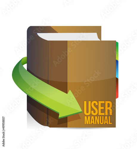 Illustration: User guide, user manual book User guide, user manual book