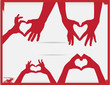 Valentinstag Vektor Hintergrund.