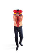 Businessman and boxing sport