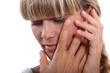 Photo: Woman looking worried Woman looking worried