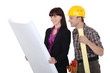 Architect and foreman