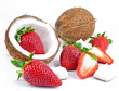 strawberries and coconut