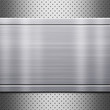 Metal plate with rivets