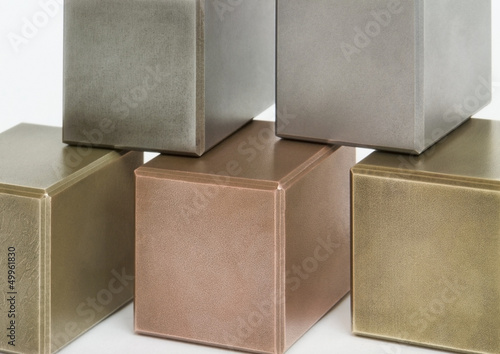 Photo: metallic cubes metallic cubes