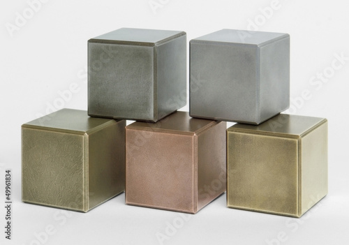 Photo: metallic cubes metallic cubes