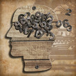 Brain full of numbers. Memory loss.