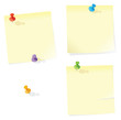 Postit Notes and Thumbtacks