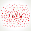 Idea word with in alphabets