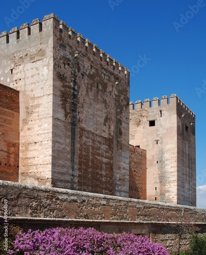 Photo: Castle, Palace of Alhambra, Granada, Spain. Castle, Palace of Alhambra, Granada, Spain.