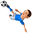 Fun football player