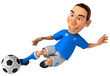 Fun football player