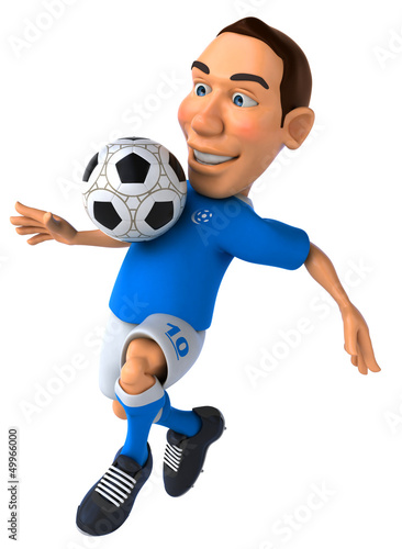 Illustration: Fun football player Fun football player