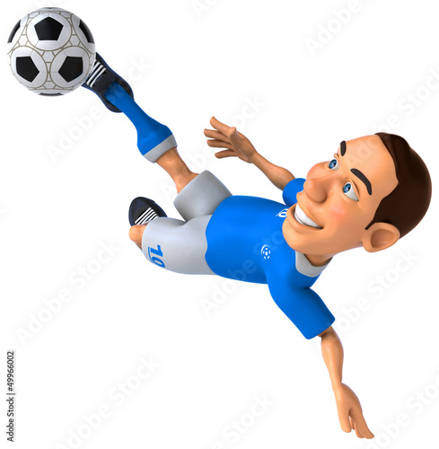 Illustration: Fun football player Fun football player