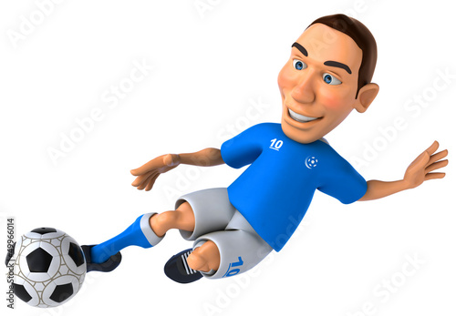 Illustration: Fun football player Fun football player