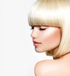 Beautiful Model with Short Blond hair