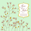 Retro invitation card.