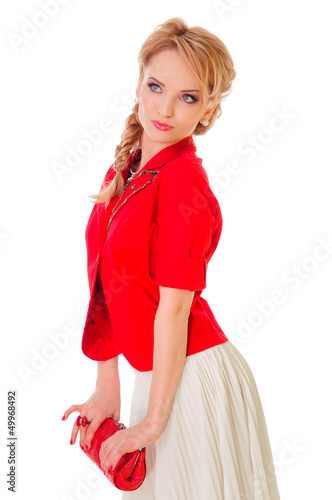 Photo: woman with bag woman with bag