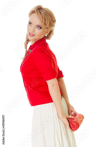 Photo: woman with bag woman with bag