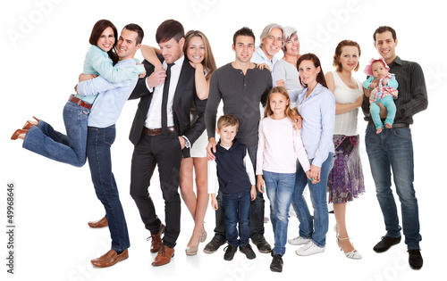 Photo: Several families with kids and couples Several families with kids and couples