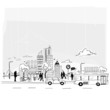 Paper City Vector