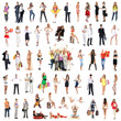 Photo: A set of many different persons posing in different clothes A set of many different persons posing in different clothes