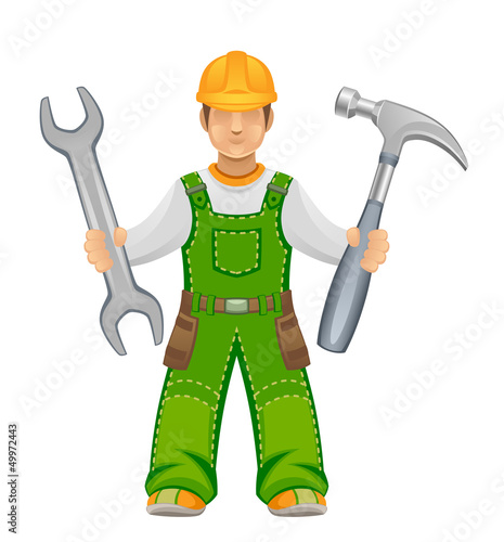 Vector: Master with tools Master with tools