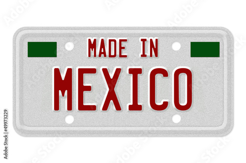 Illustration: Made in Mexico License Plate Made in Mexico License Plate