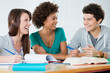 Group Of Friends Studying Together