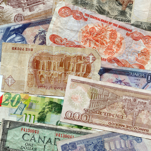 Photo: Foreign Currency Assorted Bills Foreign Currency Assorted Bills