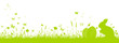 Silhouette Osterhase im Gras
