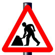 Men at Work Traffic Sign
