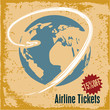 Travel background. Airline tickets.