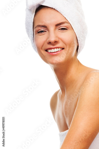 Photo: Happy laughing bath beauty Happy laughing bath beauty