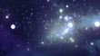 Flying through the galaxy. Beautiful Looped animation. HD 1080.