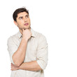 Portrait of the thinking man  in casuals