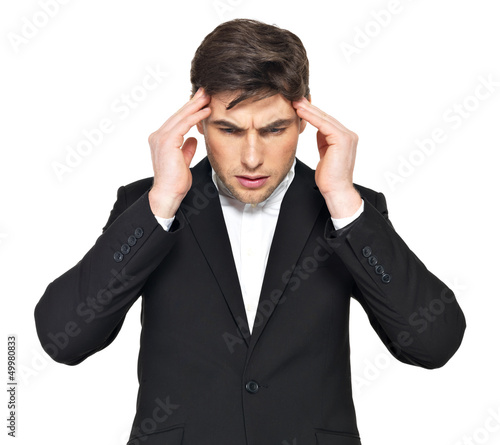 Photo: Portrait of the thinking businessman Portrait of the thinking businessman