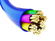 Illustration: wire, wired, wires 3d Illustrations on a white background wire, wired, wires 3d Illustrations on a white background