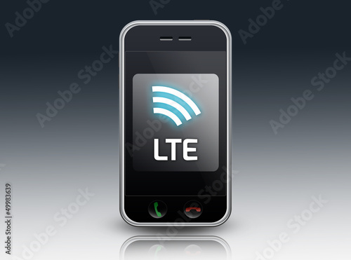 Illustration: Smartphone "LTE" Smartphone "LTE"
