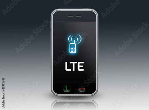 Illustration: Smartphone "LTE" Smartphone "LTE"