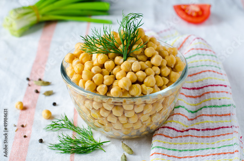 Photo: Boiled chickpeas with spices Boiled chickpeas with spices
