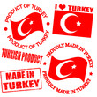 Product of Turkey stamps