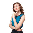 Beautiful young woman daydreaming