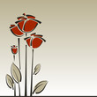 Vector: Vector roses floral stylish background Vector roses floral stylish background