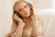 girl with headphone