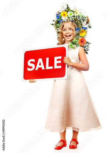 Photo: Little girl with flower hairstyle. Little girl with flower hairstyle.
