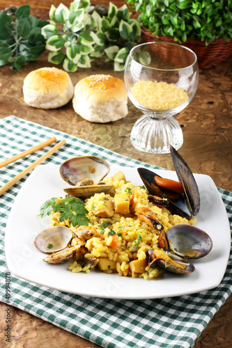 Photo: Risotto with seafood Risotto with seafood
