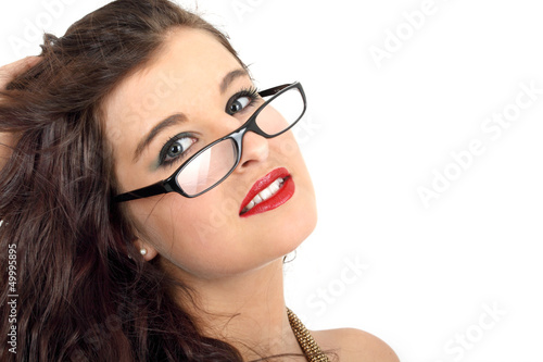 Photo: Frau mit Lesebrille Frau mit Lesebrille