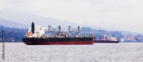 Photo: Busy coastal shipping lane off North Vancouver Busy coastal shipping lane off North Vancouver