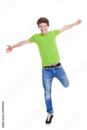 Photo: confident teen arms outstretched confident teen arms outstretched